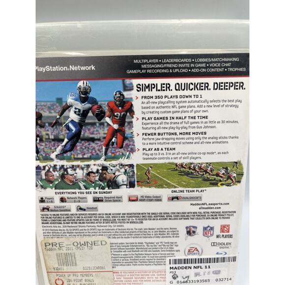 Madden NFL 11 (Sony PlayStation 3, 2010) CIB & TESTED - Picture 3 of 8